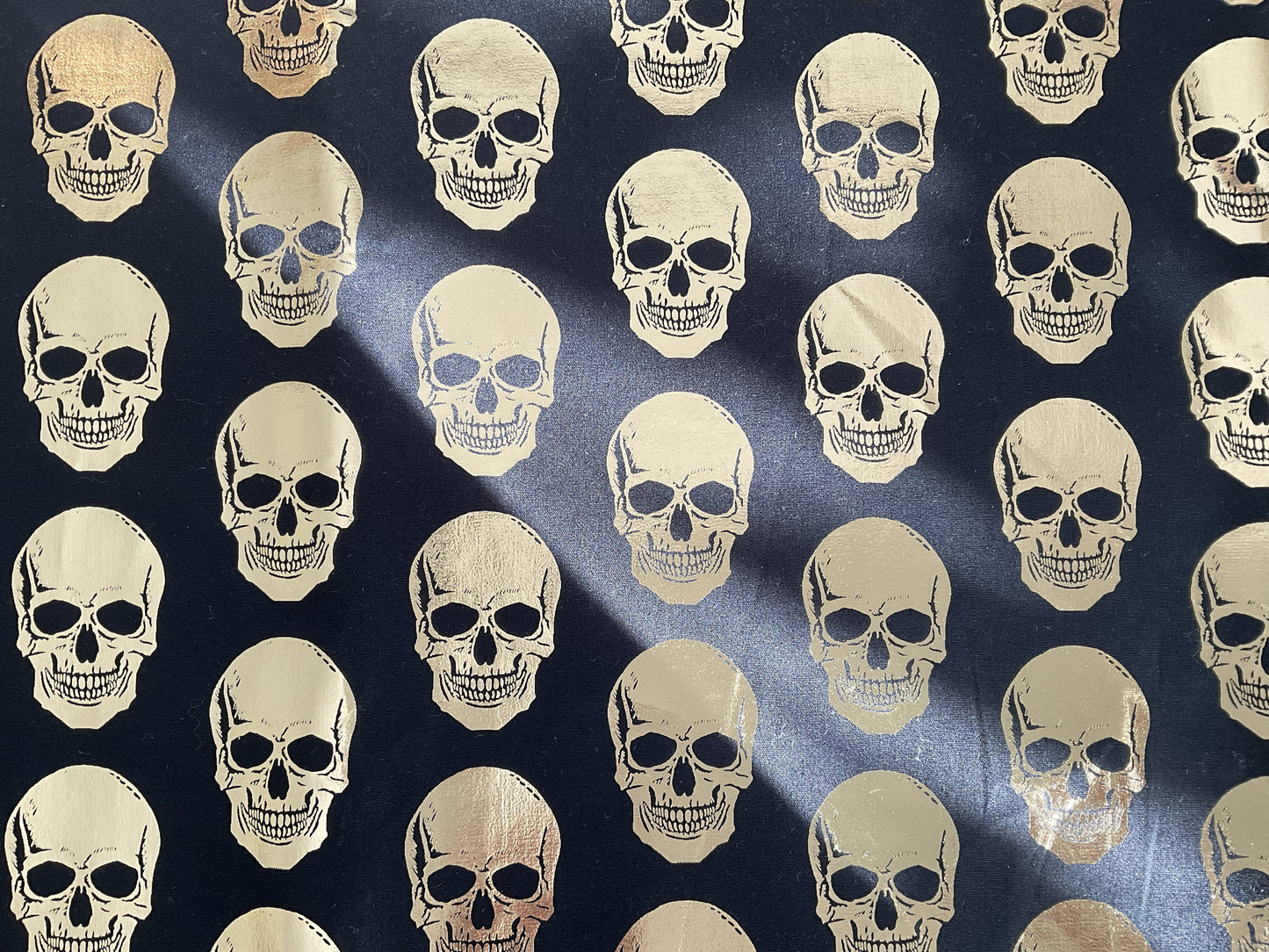 Fabric Book Pouch - Gold Skull Candy (Limited Edition)