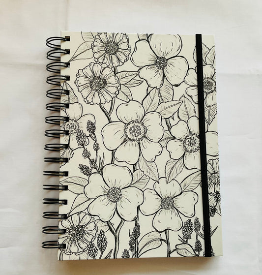 A5 Spiral Notebook - Wildflowers
