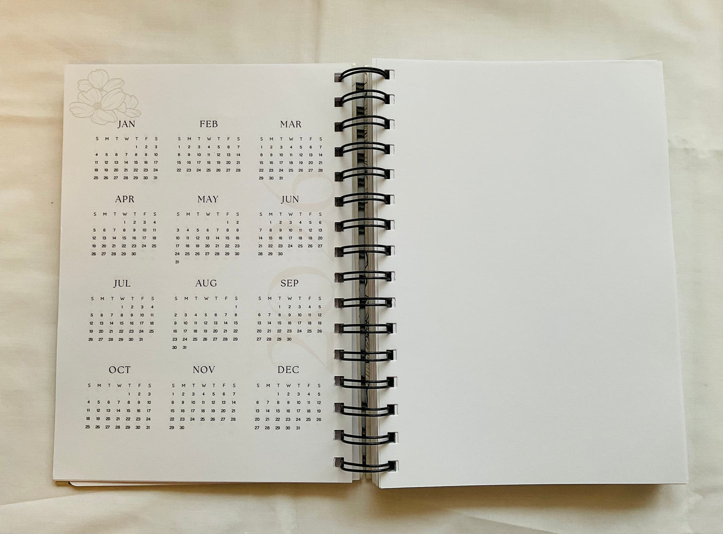 A5 Spiral Notebook - Wildflowers
