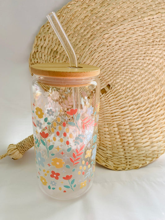 Glass Cup - Floral options